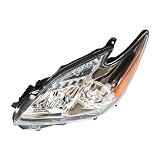 Driver Side Halogen Headlight Assembly, Front Headlamp, For 2010-2011 Toyota Prius 1.8L, Direct Replacement...