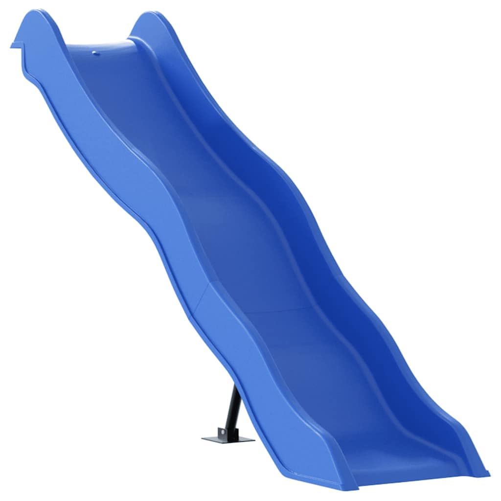 Generico Scivolo per Bambini Blu 174x38 cm in Polipropilene,Set Altalena e Set di Gioco