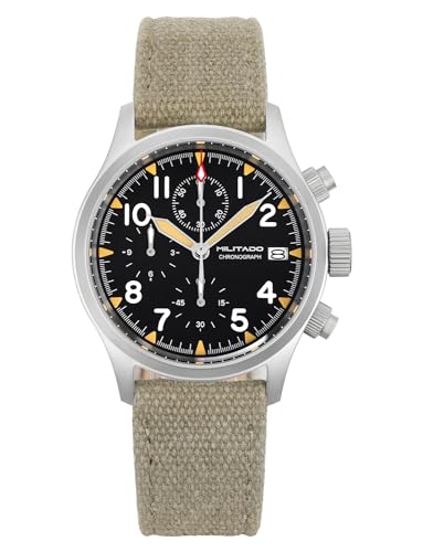 Image of TACTICAL FROG Militado ML1868 39mm Military Chronograph Watch Sapphire Crystal VK61 /VK67 Quartz Watches for Men C3 / BGW9 Luminous 100M Waterproof