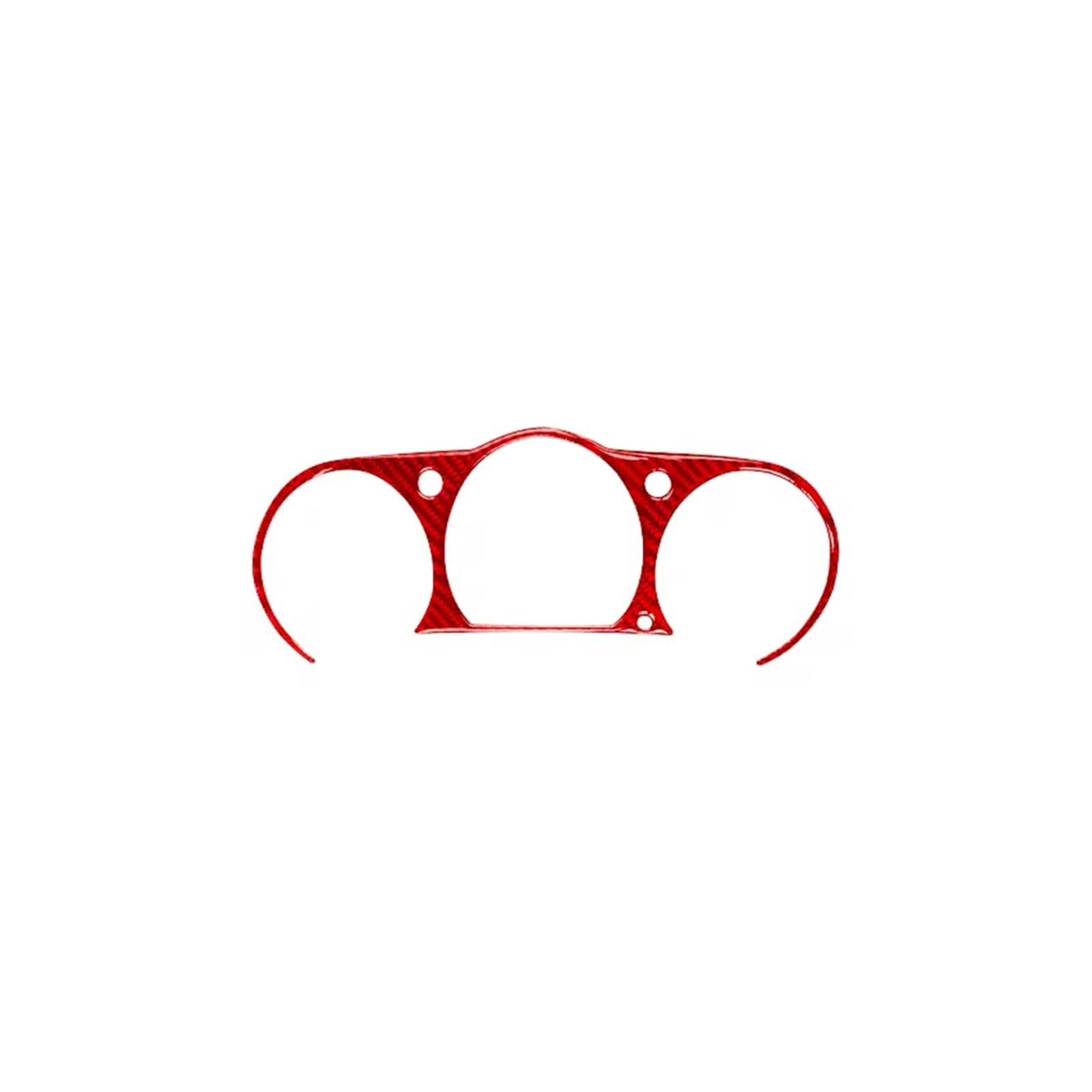 Car Accessory for Nissan 350Z Z33 2003-2009 Carbon Fiber Interior Trim Car Dashboard Speedometer Frame Sticker 1 Pieces Interior Mouldings(Red)