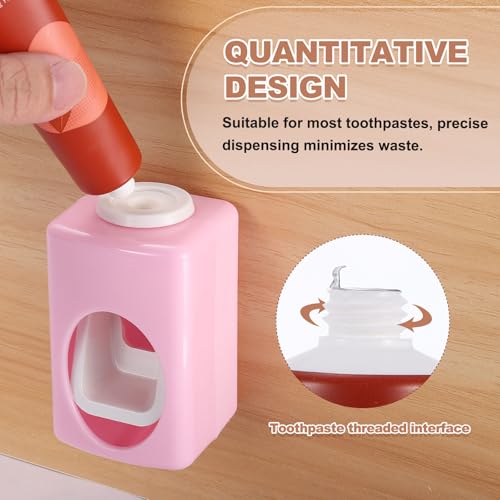 Exprimidor de pasta de dientes autoadhesivo para mantener el baño limpio 5