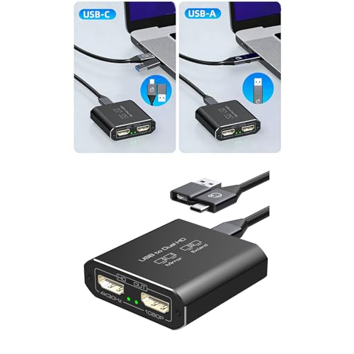 Répartiteur USB vers HDTV pour connecter deux écrans simultanément - 2