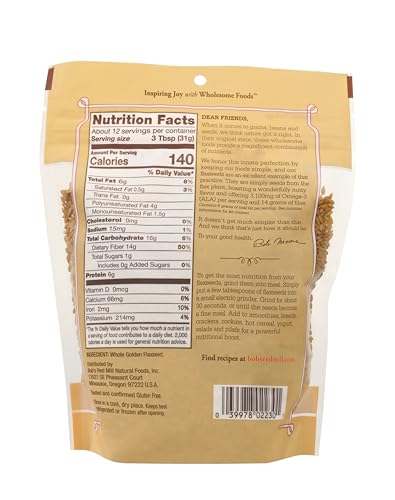 Bob's Red Mill Golden Flaxseeds, 13oz (4 Pack) - image 3
