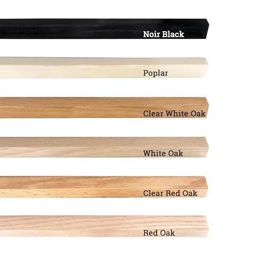 Image of 1x1 Outside Corner Trim Moulding, Real Hardwood, The Millwork Outlet (Clearcoat White Oak, 72 inch)