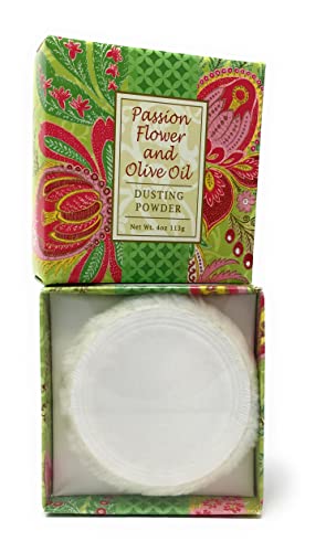 Greenwich Bay Trading Co. Dusting Powder, 4 Ounce, Passion Flower And Olive Oil #TOP2