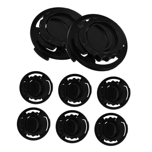 Mikikit 4 Pairs Lens Set Buckle Nuts and Screws Parts Screw for Helmets Football Screw Football Clips Screws Nuts Repair Kit Black Plastic