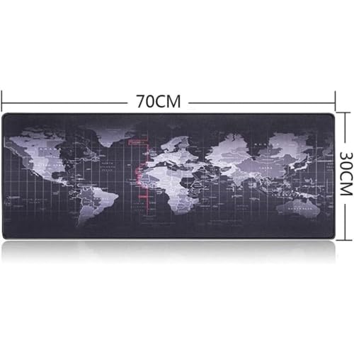 Mouse Pad Speed Gamer Extra Grande 700x350x3mm Bordas Costuradas e Base Antiderrapante Estampa Mapa