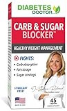 Diabetes Doctor Mealtime Carb & Sugar Blocker - Reduce Digested Carbs, Sugars, & Calories, Stimulant-Free Healthy Weight Management! Support Healthy After-Meal Blood sugars & Fat regulating Hormones