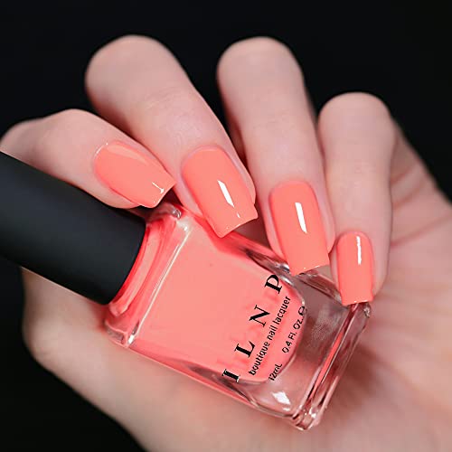 Image of ILNP Sunny Days - Radiant Neon Peach Cream Nail Polish