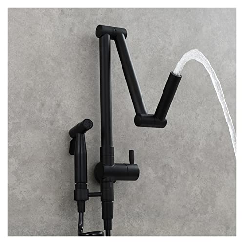 Robinet de cuisine eau froide simple avec douchette brossée pour évier Mod