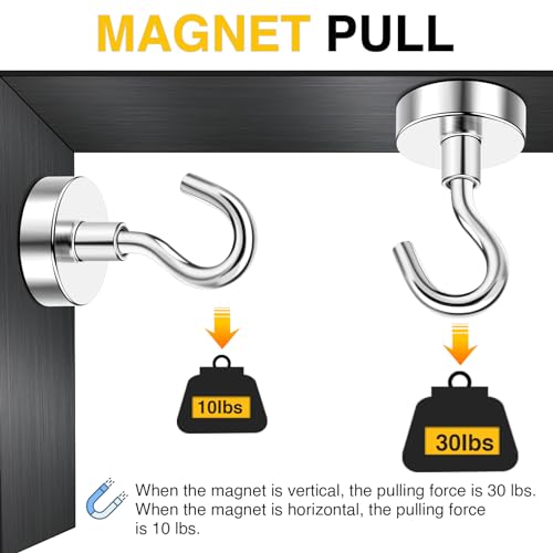 Diymag S16-20P Magnetic Hooks, 30Lbs+ Heavy Duty Magnetic Hooks Cruise thumb #6