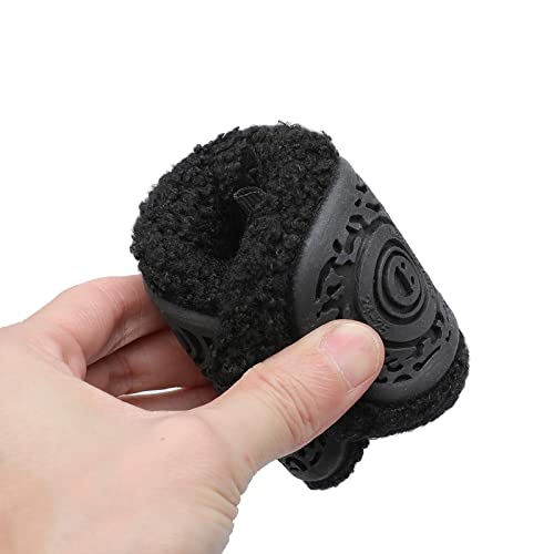 Scurtain Unisex Kids Toddler Slippers Socks Fleece Slippers For Boys Girls Baby Artificial Woolen Booties With Non-Slip Rubber Sole Baby Slippers Baby Boy Slippers Black 3.5-4.5 Infant #TOP5