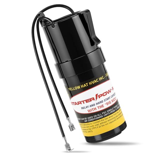 SPP6 Hard Start Capacitor Relay，Increases Compressor Torque 500%, 120-288V AC（1/2 Thru 10 H.P.）