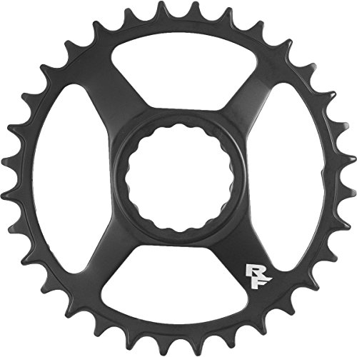 Race Face Steel Cinch Rings, 32T Chainring, 9-12sp, BCD: Direct Mount, Steel, Black - RRSNDM32STBLK