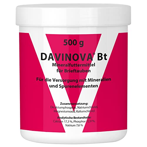 Quiko Davinova Bt for racing pigeons 500g- For the treatment and prevention of mineral metabolism diseases for racing pigeons