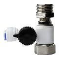 iSpring AFW43 Water Systems Feed Water Adapter, Fits 1/2" NPT and 3/8" COMP, Cold Water Supply Valve