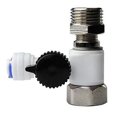 iSpring AFW43 Water Systems Feed Water Adapter, Fits 1/2" NPT and 3/8" COMP, Cold Water Supply Valve
