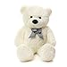 Angelove Teddybär Groß XXL Soft Riesen Teddy 160 cm Kuscheltier L Plüschtier Weiß Steiff Kuschelteddy für Kinder