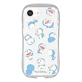 グルマンディーズ ドラえもん iPhone16e 対応 クリスタルクリアケース 総柄 DR-150B