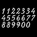 Script Numbers Iron On Rhinestone Crystal T-shirt Transfer by JCS Rhinestones