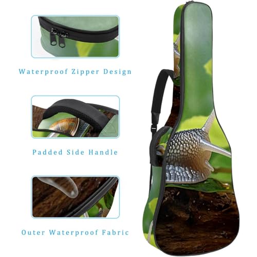 JRHEJTFZ Housse pour guitare acoustique de 1,9 cm d’épaisseur – Imperméable – Durable et élégant – Motif escargot mignon, Multicolore., 42.9×16.9×4.7 in, Motif imprimé tendance - Les Beatles, Paul McCartney, John Lennon, RIngo Starr, George Harrison JRHEJTFZ Housse pour guitare acoustique de 1,9 cm d'épaisseur - Imperméable - Durable et élégant - Motif escargot mignon, Multicolore., 42.9x16.9x4.7 in, Motif imprimé tendance – Image 5