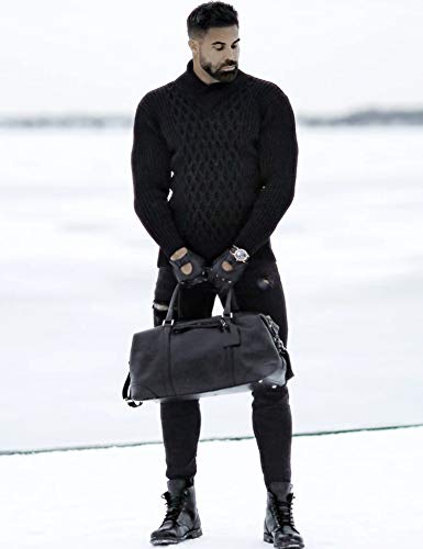 COOFANDY Mens Pullover Sweaters Fashion Diamond Knit Sweater Stylish Knitwear Lightweight Jumper2