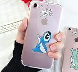 fundas para iphone 6 plus divertidas ◆ 1 pieza Gracioso cómic Stitch Transparente TPU Cáscara Funda de silicona blanda Carcasas y fundas compatible con IPhone 6 7 8 Plus X XS XR 11 Pro MAX