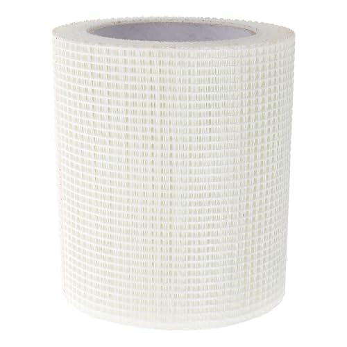 Angoily Cinta de Malla Autoadhesiva de Fibra de Vidrio 143 CM X 25 M para Reparación y Refuerzo de Juntas en Paneles de Yeso Cinta para Reparar Grietas y Agujeros en Paredes Interiores