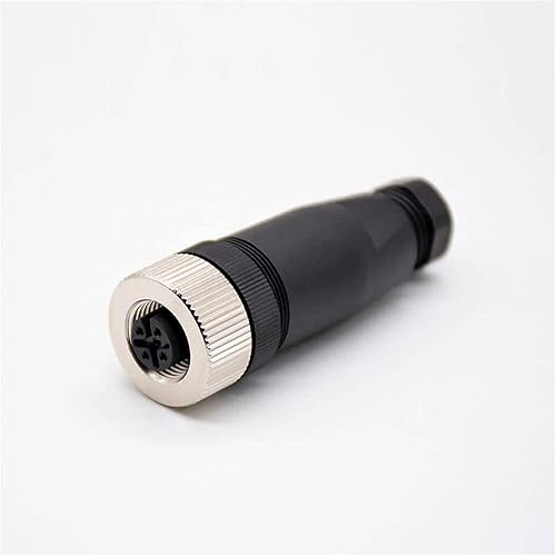 Miniatura 5 de Conector M12 4 Pin Femle A Código Recto Tornillo-Junta Sin Blindaje para 22AWG 0.34mm Cable