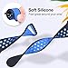 EXCHAR Sport Band Compatible with Apple Watch Band 42mm Series 3/2/1 Breathable Soft Silicone Replacement Wristband Women and Men for iWatch 44mm Series 5/4 Nike+ All Various Styles S/M Black Bule