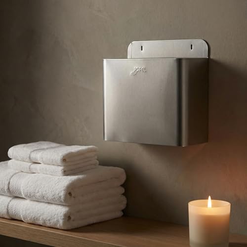 Cubo de basura de pared inoxidable Jofel papelera 10l rectangular para cocina u oficina 2