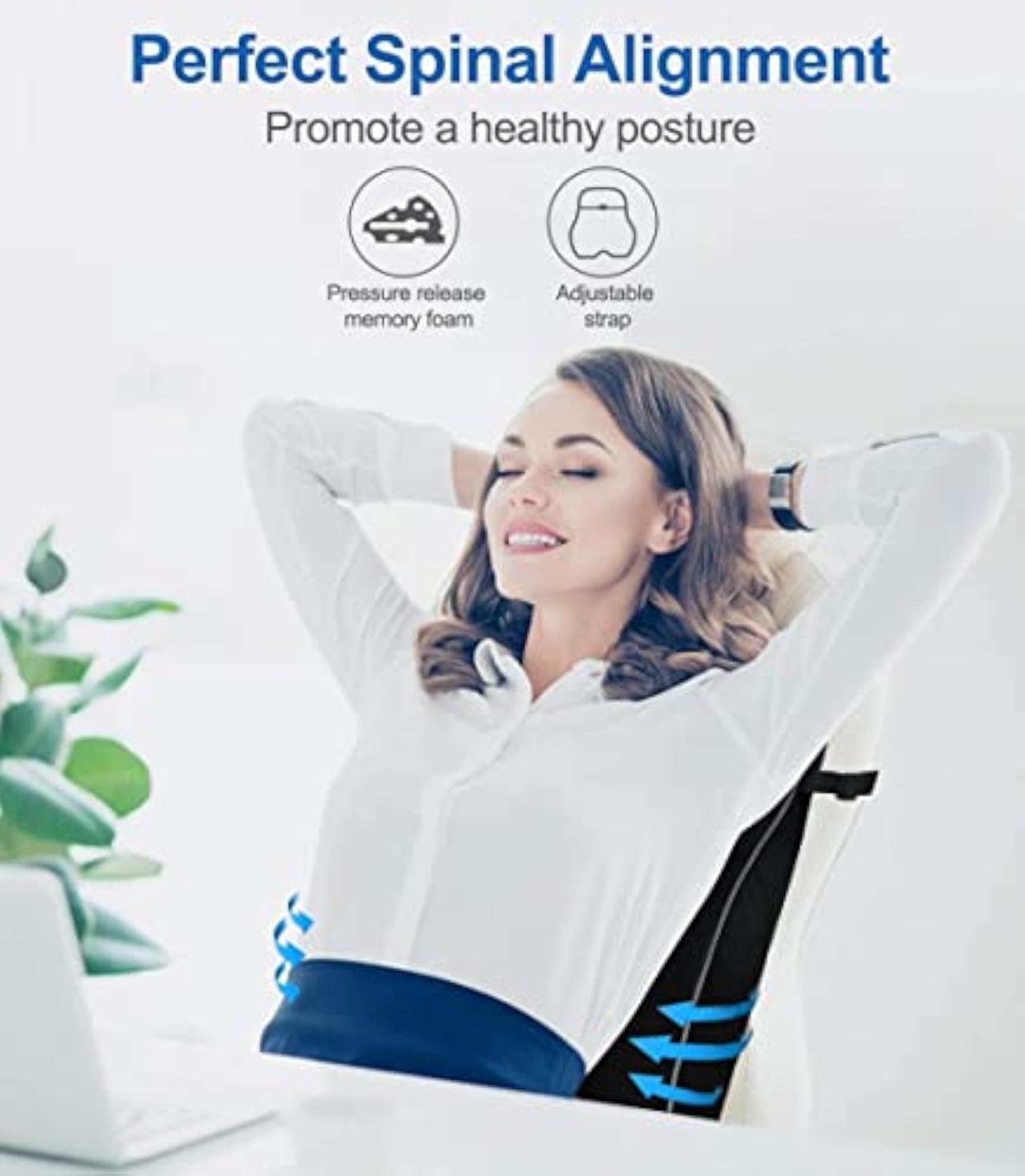 Lumbar Support Pillow for Office Chair, Ergonomic Gift