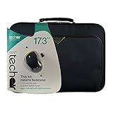 Techair TABX416RA2 - Notebook carrying case - 17.3' - black - with wireless optical mouse