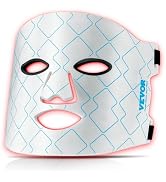 VEVOR Red Light Therapy Mask, 7 Colors LED Face Mask Light Therapy with 850nm Near-infrared, Red ...