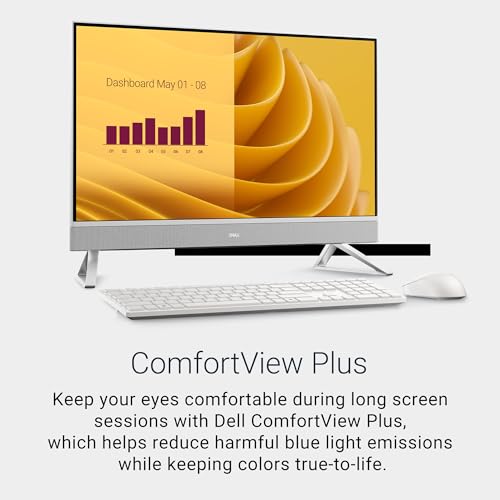 Image of Dell 27 inch All in One Touchscreen Desktop Computer, NVIDIA GeForce MX570A(2GB GDDR6), Intel 7 150U(10 Cores), 64GB DDR5-5200 MT /s, 2TB SSD, FHD Display, Windows 11 Pro, Wi-Fi 6E, BT 5.3, Copilot