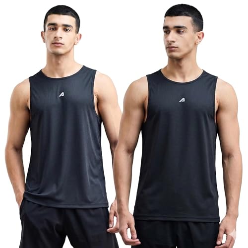 Image of Boldfit Men's Polyester Regular Fit Vest - Multipurpose Sando for Gym, Running, Outdoor - Sleeveless Undershirt, Round Neck Baniyan - Quick Drying, Breathable