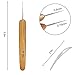 Iceyyyy 6PCS Dreadlocks Crochet Hook Tool Set - 4 Pieces Hair Extensions Crochet Weaving Needles and 2 Pieces Hair Locking Tool Dreadlocks Needle Interlocking Tools for Braid Craft
