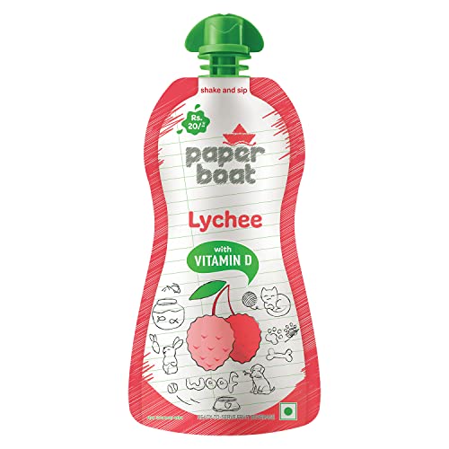 Image of Paper Boat Lychee, Litchi Fruit Juice, No Added Presrvatives and Colours (Pack of 6, 200ml each)