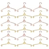 Mini cintres en métal - le cintre pour vêtements de poupée est idéal et parfait pour s'agencer avec votre autre décoration de mini maison, comme un cintre et des vêtements de poupée, des cintres pour vêtements