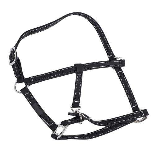 Brida de Nailon para Caballo, Arnés de Tracción Ajustable de Alta Resistencia, Accesorio para Arnés de Cabeza (Medio)
