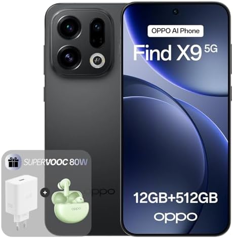OPPO Find X9 5G 12+512GB, Smartphone sbloccato