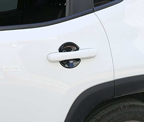 Boruien Exterior Accessories Door Handle Bowl Cover Decor Trim For Jeep Renegade 2015 2016 2017 #TOP7