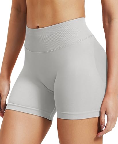 Image of VOYJOY Women Workout Impact Shorts 2.5 inch / 3.6 inch / 4.5 inch / 6 inch Scrunch Butt Booty | Tummy Control, High Waisted, Bike Short, Gentle Compression, for Women
