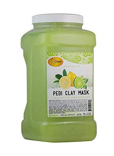 SPA REDI- Lemon & Lime Clay Mask, Detoxifying and Hydrating, Made with Natural Bentonite Clay and Infused with Hyaluronic Acid, Amino Acids, Panthenol and Comfrey Extract - 128oz Gallon
