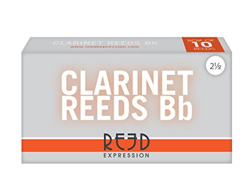 Reed Expression Bb Clarinet Reeds, Strength 2.5 (2-1/2), 10 pc pack