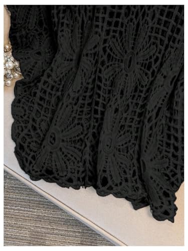 Image of MakeMeChic Women's Plus Size Crochet Boho Tops Summer Vacation Beach Cover Ups Sweater