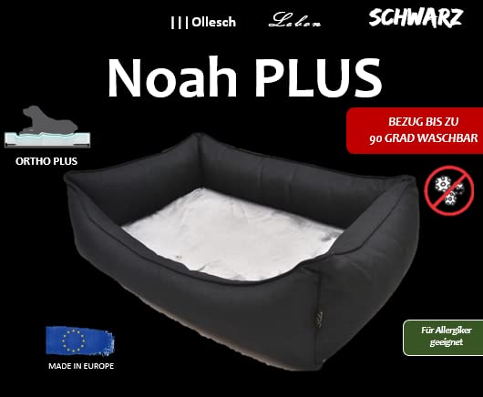Lebon - Hundebett Noah Plus - Orthopädisch - 90 Grad waschbar Made IN EU