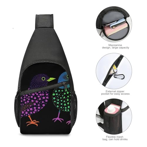 Mochila tipo bandolera deportiva para día Animal Shapes miniatura 5