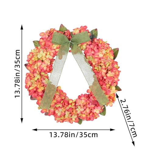 Couronne de fleurs Noël 2pc suspension porte d'automne