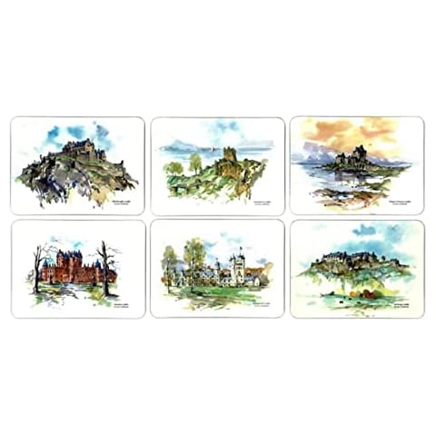 Castle Melamine Scottish Castles Placemats - Set of 6 Cover
